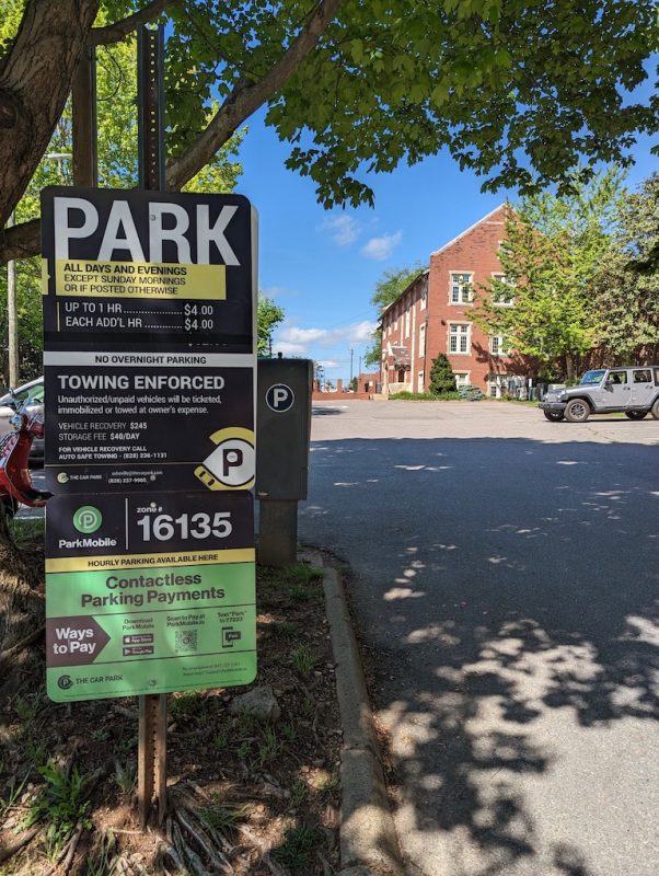 Paid Parking Instructions on S Lexington Ave